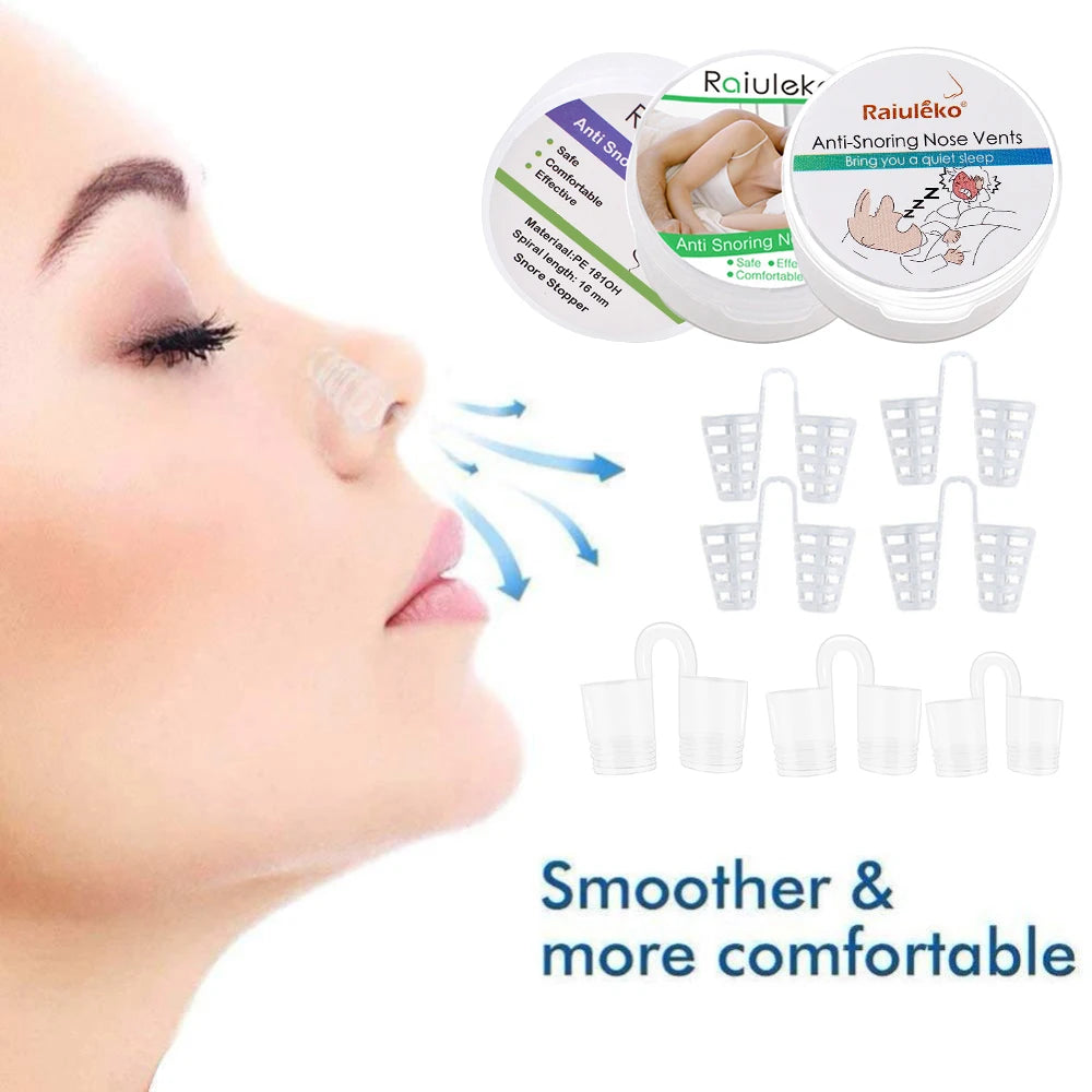 1 Box anti Snoring Nasal Dilator Nose Clip anti Snore Stopping Snoring Silent Sleep Aid Device for anti Snoring Improve Sleeping