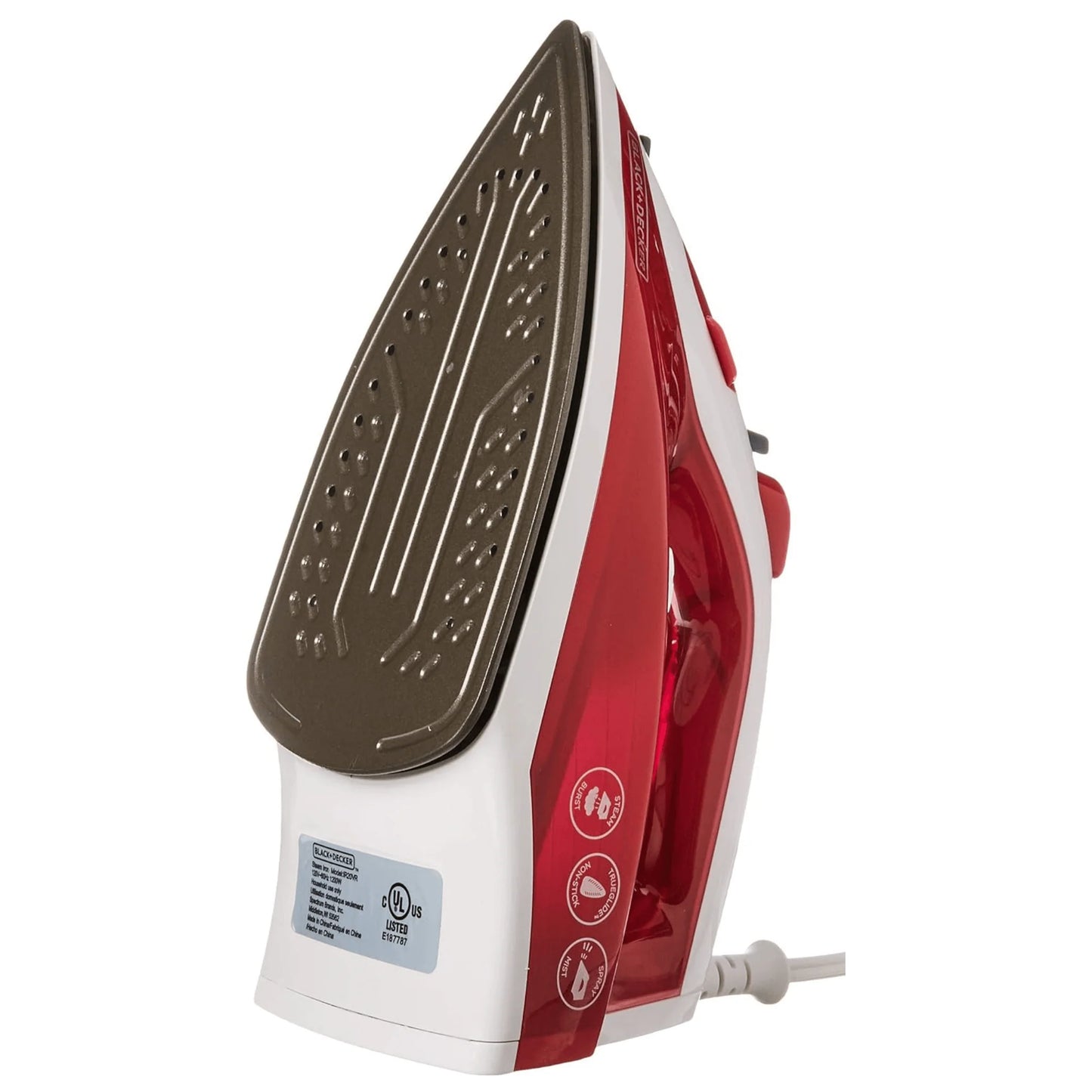 Black & Decker Variable Control Compact Trueglide Premium Nonstick Iron - REFURBISHED