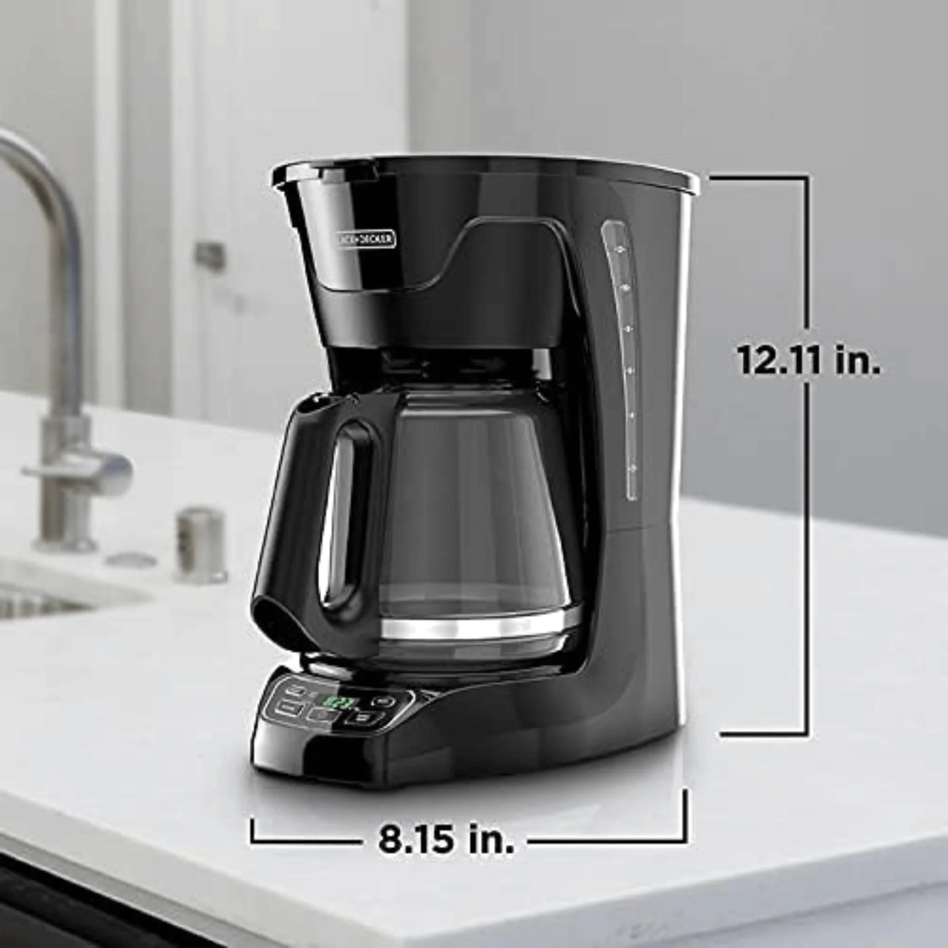 Black & Decker 12-Cup Vortex Digital Programmable Coffeemaker - REFURBISHED