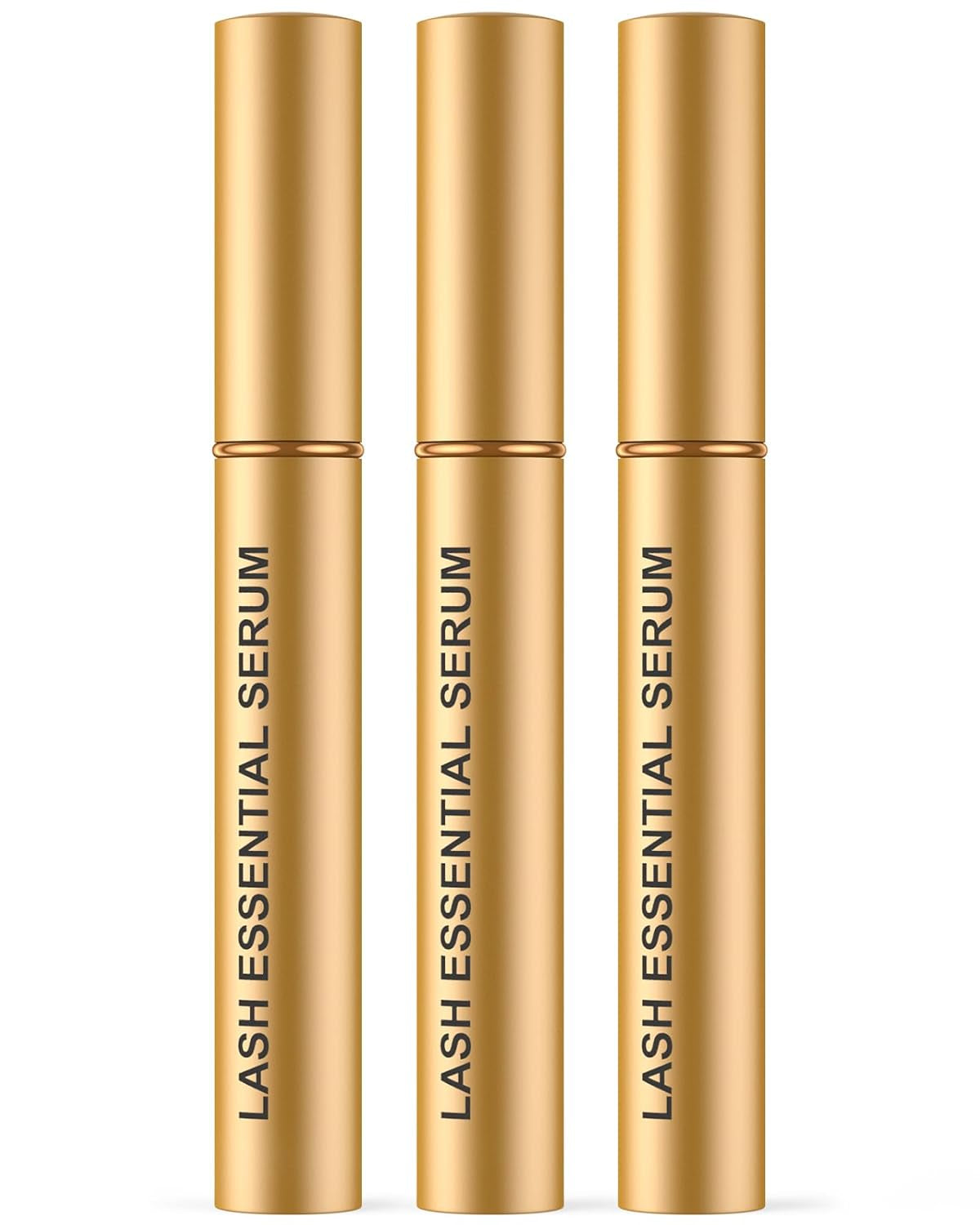 Natural Cosmetic Eyelash Serum for Longer, Thicker Lashes & Brows, Boost Lash Serum Vegan & Cruelty-Free - Niacinamide, Centella Asiatica Leaf Extract (15 Ml Gold)