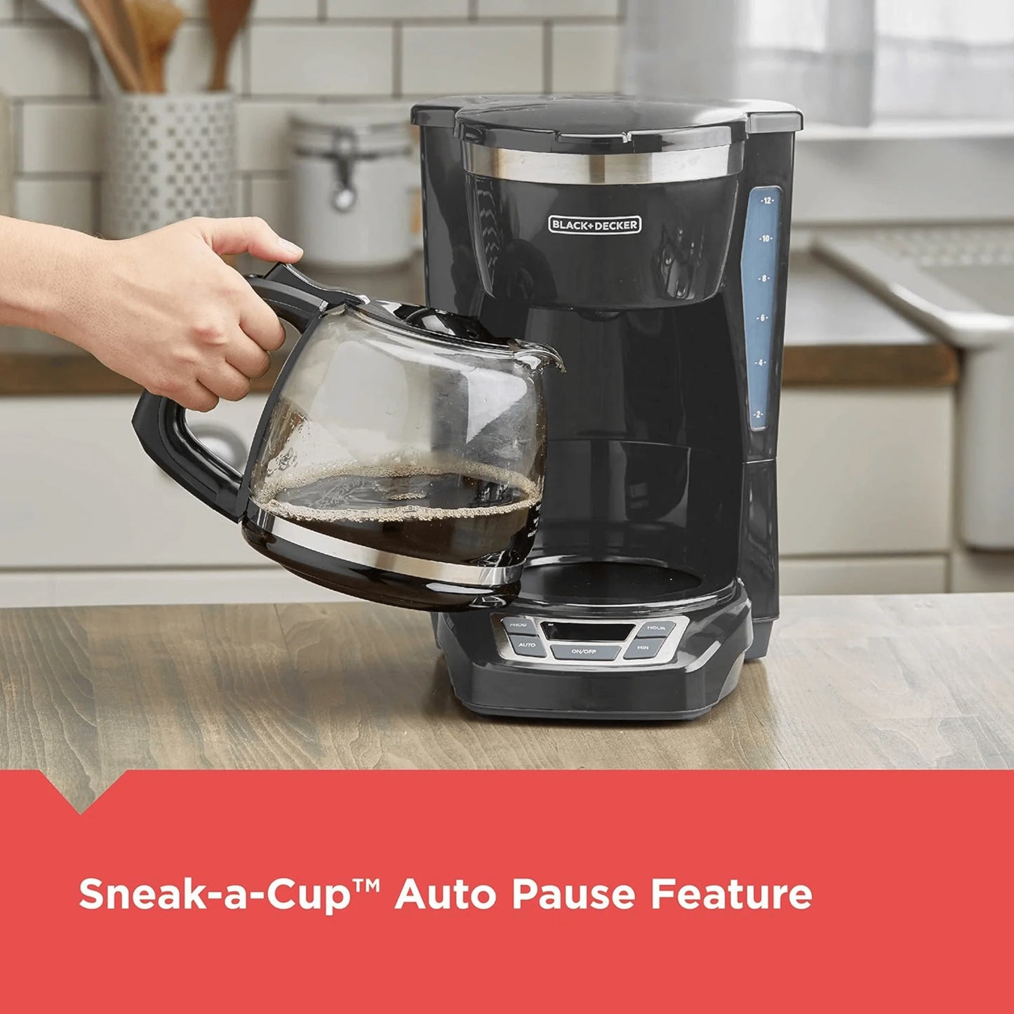 Black & Decker 12 Cup Programmable Coffee Maker with Digital Controls - REFURBISHED