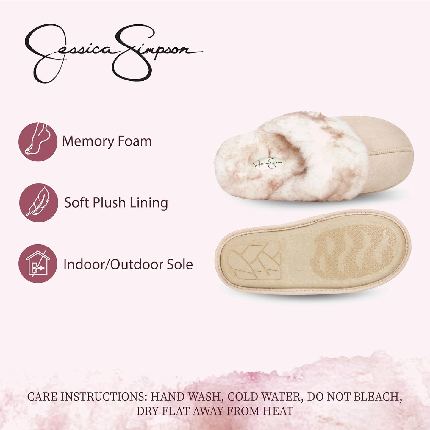 Women'S Comfy Faux Fur Memory Foam Slippers