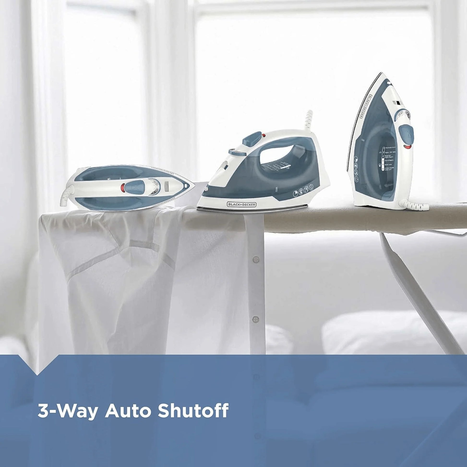 Black & Decker Easy Steam Compact Lightweight Iron - REFURBISHED