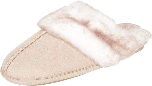 Women'S Comfy Faux Fur Memory Foam Slippers
